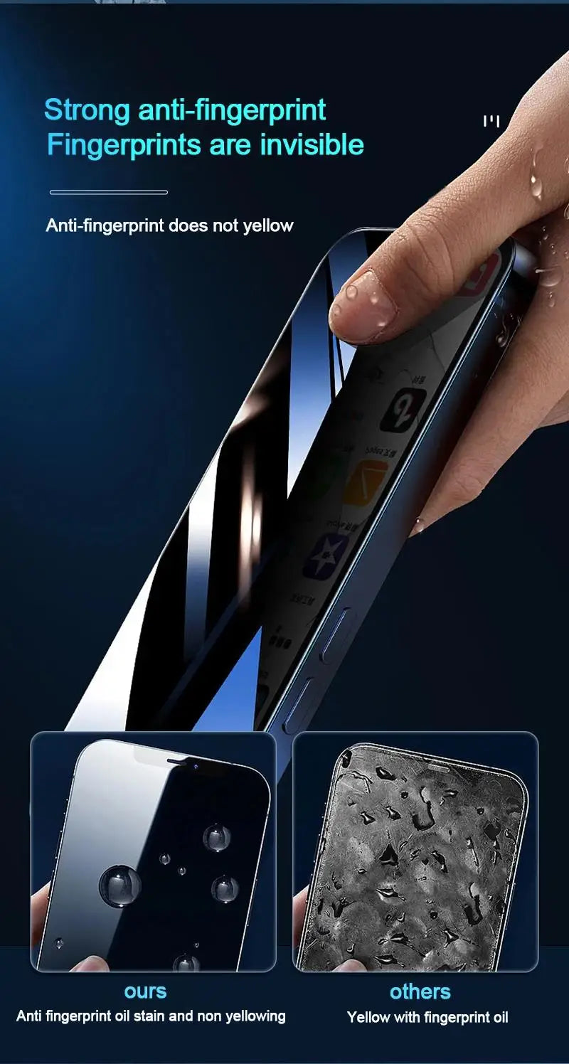Premium Anti-Spy Privacy Screen Protector [4-Pack] for iPhone 11-17 Series