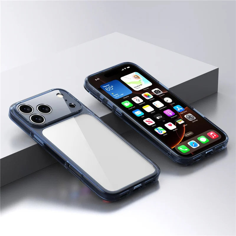 Clear Shockproof Phone Case for iPhone 17/ 17 Air / 17 Pro Max- Hybrid TPU+ PC Protection