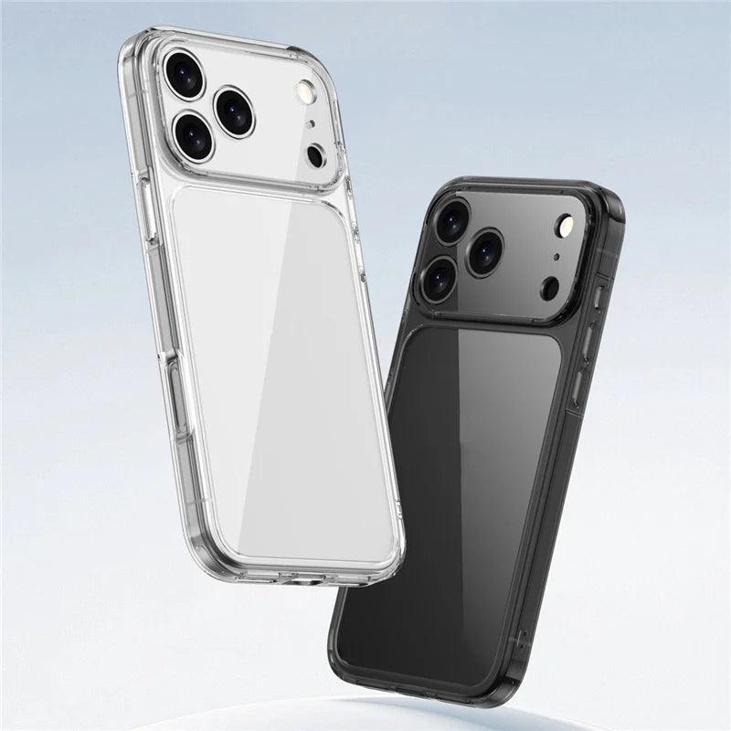 Clear Shockproof Phone Case for iPhone 17/ 17 Air / 17 Pro Max- Hybrid TPU+ PC Protection