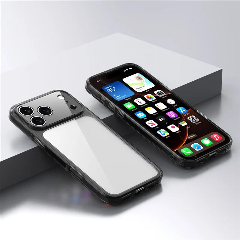 Clear Shockproof Phone Case for iPhone 17/ 17 Air / 17 Pro Max- Hybrid TPU+ PC Protection