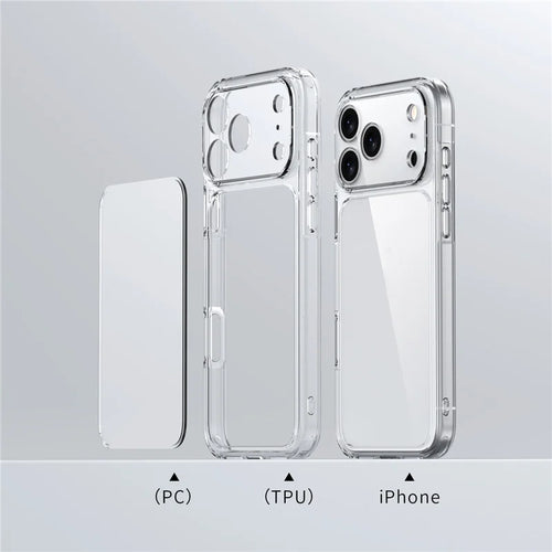 Clear Shockproof Phone Case for iPhone 17/ 17 Air / 17 Pro Max- Hybrid TPU+ PC Protection